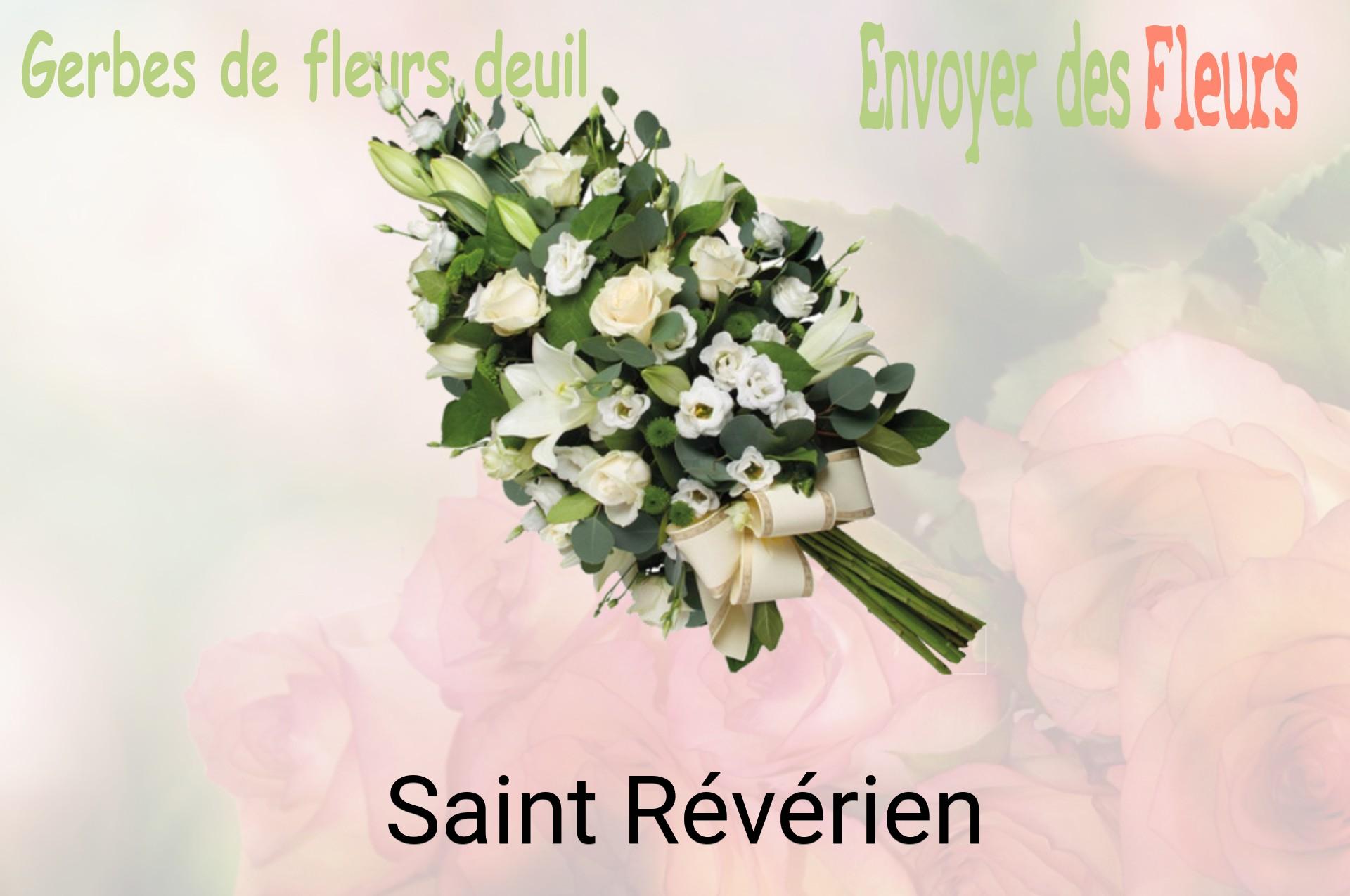 Gerbe de fleurs de deuil livrée à Saint-Révérien